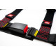 Bezpečnostné pásy a príslušenstvo 4-bodové bezpečnostné pásy RACES Classic, 2" (50 mm), čierna, schválenie E8 | race-shop.sk