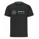Tričká Tričko Mercedes Benz AMG Petronas F1, veľké logo, čierne | race-shop.sk