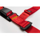 Bezpečnostné pásy a príslušenstvo 4-bodové bezpečnostné pásy RACES Classic, 2" (50 mm), červená, schválenie E8 | race-shop.sk