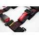 Bezpečnostné pásy a príslušenstvo 4-bodové bezpečnostné pásy RACES Tuning, 2" (50 mm), čierna | race-shop.sk