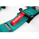 Bezpečnostné pásy a príslušenstvo 5 bodové športové bezpečnostné pásy RACES Motorsport 3" (76mm) (LIMITED EDITION), aqua zelená | race-shop.sk