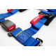 Bezpečnostné pásy a príslušenstvo 4-bodové bezpečnostné pásy RACES Tuning, 2" (50 mm), modrá | race-shop.sk