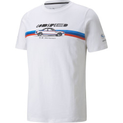Puma BMW M Motorsport CAR GRAPHIC pánske tričko, biela