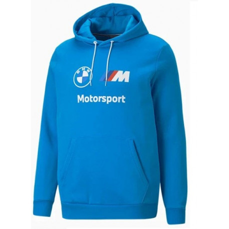 Mikiny a bundy Puma BMW Motorsport MMS Essentials mikina s kapucňou, modrá | race-shop.sk