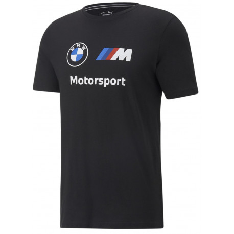 Tričká Pánske tričko BMW MOTORSPORT Puma ESS, čierna | race-shop.sk