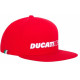 Čiapky a šiltovky Ducati Racing flat šiltovka, červená | race-shop.sk