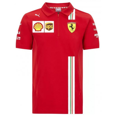 Tričká Polokošeľa FERRARI TEAM, červená | race-shop.sk