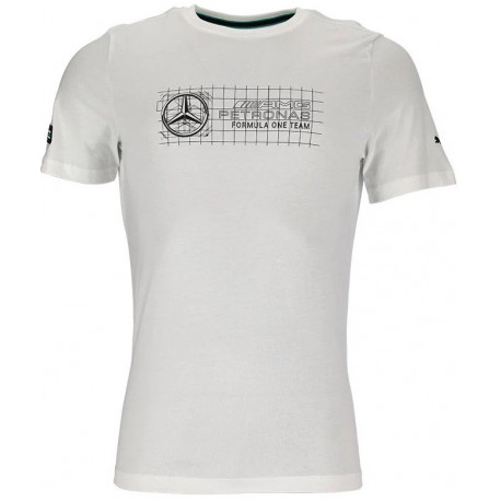Tričká Tričko MERCEDES AMG PETRONAS F1 Puma, biela | race-shop.sk