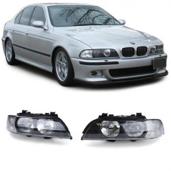 Predné svetlá s bielymi smerovkami (pár) pre BMW 5 series E39 95-00