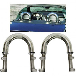 Nerezový leštený Rollbar pre Mercedes SLK 96-05 R170