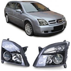 Predné svetlá tmavé čierne pre Opel Vectra C + Signum