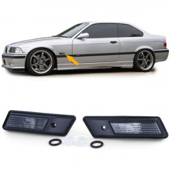 RACES bočné smerovky pre BMW 3 Series E36 90-96 + 5 Series E34 88-95, čierno-dymová