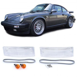 Predné Smerovky Biele s tesneniami (pár) pre Porsche 911 G model 74-89
