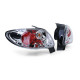Osvetlenie číre zadné svetlá chrom pre Peugeot 206 hatchback 3 + 5 dver 98-09 | race-shop.sk