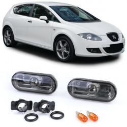 Priesvitné Smerovky čierne chrom pre Seat Ibiza 3 Leon Toledo Cordoba