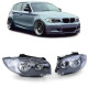 Osvetlenie čierne Predné svetlá H7 (pár) vhodné pre BMW E81 E82 E87 E88 od 04 | race-shop.sk