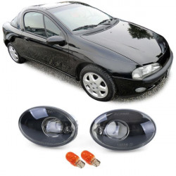 RACES bočné smerovky pre Opel Corsa B C Tigra A Astra F, čierny chróm, číra