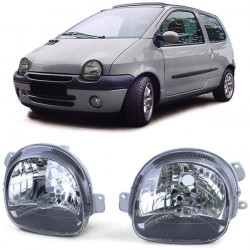Predné svetlá čierna tmavé (pár) pre Renault Twingo 93-07