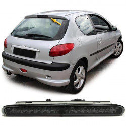Tretie LED brzdové svetlo číre čierna tmavé pre Peugeot 206 od 98