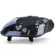 Osvetlenie Predné svetlá H7 H1 čierne s motorčekom (pár) pre VW Touran 03-06 + Caddy 04-10 | race-shop.sk
