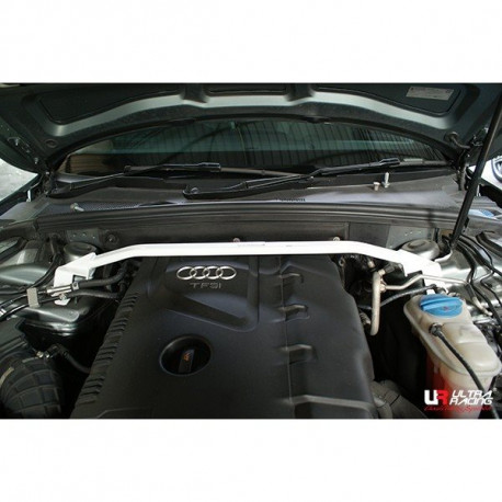Rozpery Audi A5 2.0T 07+ 8T UltraRacing 2-bodové Vrchná rozpera/rozperná tyč predných tlmičov | race-shop.sk