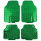 Univerzálne Gumené koberčeky univerzálne s imitáciou hliníka zelená | race-shop.sk