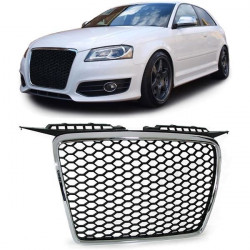 Maska chladiča čierna chrom pre Audi A3 8P 05-08
