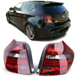 Zadné svetlá čierne tmavé (pár) TYC vhodné pre BMW E81 E87 07-1